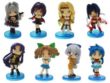 Chara-ani Capsule Works Dragon All Heroines Chibi Figure (set of 8)