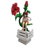 Epoch TV Champion Mega-o Amano Flower Language girl figure (set of 5)