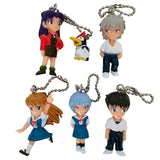 Bandai FC SEGA Neon Genesis Evangelion figure Swing keychain (set of 5)