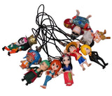 Suntory 7-Eleven One piece Straw Hat Pirates figure Mugiwara Strap (set of 9)