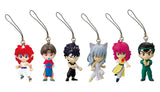 Bandai Yu Yu Hakusho character figure mobile phone strap (set of 6)