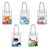 Bandai PAKU PAKU Neon Genesis Evangelion figure mascot strap (set of 5)