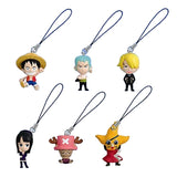 Bandai One piece Straw Hat Pirates figure Mugiwara Strap (set of 6)