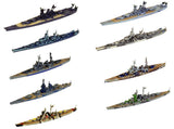 F-toys 1/2400 WWII Aqua Line Models Battleship Collection (set of 10)