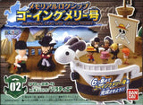Bandai One Piece Memorial Log Ship Super figure Going Merry (set of 6)