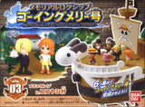 Bandai One Piece Memorial Log Ship Super figure Going Merry (set of 6)