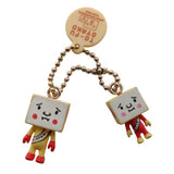 Yujin Chara Pot To-Fu OYAKO tofu Figure double Swing Mascot (set of 7)