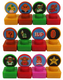 EPOCH Nintendo Super Mario Bros. World Map Stamp Chop (set of 12)