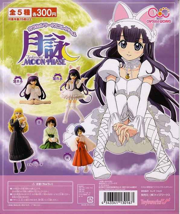 Chara-ani Capsule Works Tsukuyomi Moon Phrase gacha figure (set of 5)