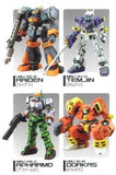 Kotobukiya Virtual-On Cyber Troopers One Coin Robot Figure (set of 4)