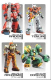 Kotobukiya Virtual-On Cyber Troopers One Coin Robot Figure (set of 4)