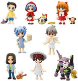 Bandai Gurashi Petit EVA Chibi figure Evangelion@School 6 (set of 8)