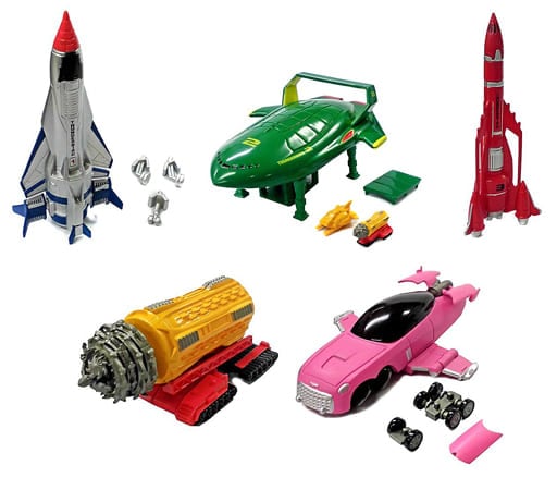 Bandai HG Thunderbirds Real Mech Selection figure Collection (set of 5)