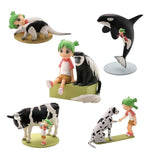 Kaiyodo Capsule Q Fraulein Yotsuba Koiwai & Animal figure Collection