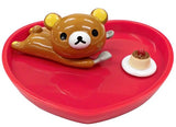 Kabaya Rilakkuma Relax Bear Heart Collection mini Trinker Box & Tray (set of 4)