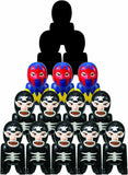 Happinet Popy Plex Kamen Masked Rider Shocker Combatman stacking game
