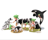 Kaiyodo Capsule Q Fraulein Yotsuba Koiwai & Animal figure Collection