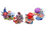 Kaiyodo K&M Crayon Shin Chan Movie Storm-bringing Diorama (set of 4)
