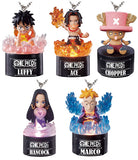 Bandai From the TV animation One Piece figure LED Keychain (set of 5)