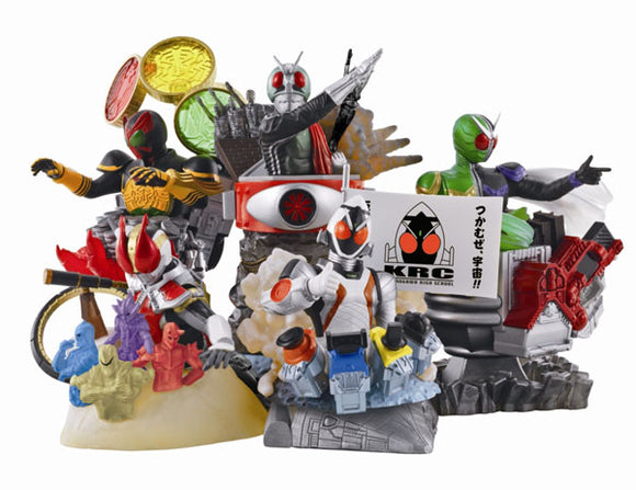 Bandai Assembled Vignette Stacking Vine Kamen Rider figure (set of 5)