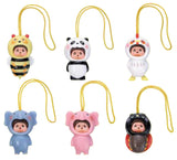 Yujin Sekiguchi Monchhichi Monkey Dress-Up Figure Mascot 2 (set of 6)