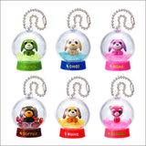 Takara TOMY Yujin Ocha-Ken Green Tea Dog Dome Mascot (set of 6)