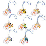 Takara TOMY Animal Forest Crossing Character Secret Message Bottle Straps (set of 8)