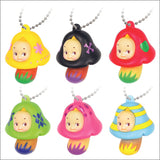 Yujin Rose O'Neill Mushroom-shaped KEWPIE figure Soft Mascot (set of 6)