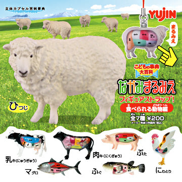 Yujin Children's Encyclopedia figure Strap Sheep Special ver (set of 7)
