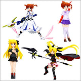 Takara TOMY Yujin SR Magical Girl Nanoha The Movie 1st Figure (set of 4)
