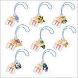 Takara TOMY Animal Forest Crossing Character Secret Message Bottle Straps (set of 8)