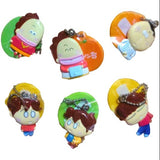 Koro Koro Atashinchi Ball Chain Mini Figure Strap Mascot (set of 6)