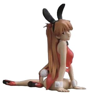 SEGA EX Neon Genesis Evangelion Asuka Langley Bunny Ver. Black ear Figure
