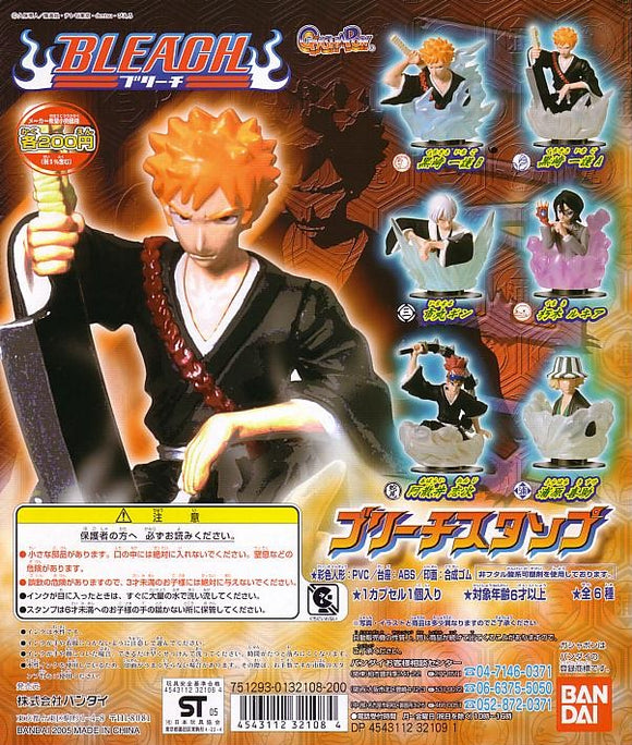 Bandai Bleach Japan Anime Character figure Stamp Chop (set of 6)
