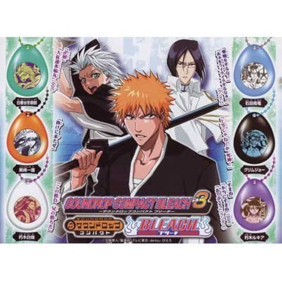 Bandai Bleach Sound Drop Compact Series 3 voice Keychain (set of 6)