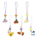 Bandai TRYWORKS Kapibara-san Capybara Halloween Party Strap (set of 6)