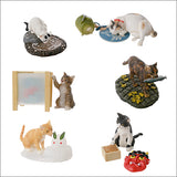 Takara TOMY Yujin Calendar Cats Japan seasons 3D artwork (set of 6)