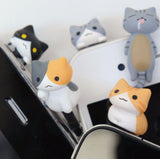 Niconico Nekomura Hitoko Cute cat 3.5mm earphone jack plug Port dust cover