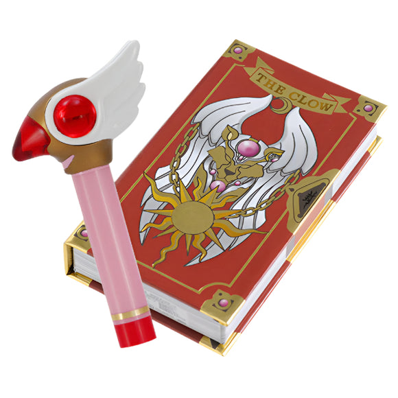 Bandai CLAMP CardCaptor Sakura Wand & Clow Card Book Cosmetics Set