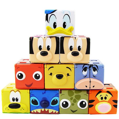 Takara TOMY WAKO CUBEE Disney Mickey & Friends Musical Stacking Cubes