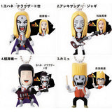 Bandai Detroit Metal City character figure Make On/Off keychain (set of 4)