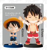 Popy Plex Anime Chara Heroes One piece D.P.C.F. mini big head figure