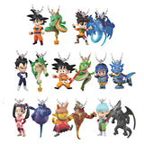 Bandai Weekly Jump 40th Anniversary Dragon Showdown Double Keychain (set of 8)