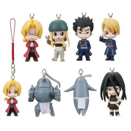 Bandai Full Metal Alchemist PuPuPu Necklace Phone Strap (set of 8)