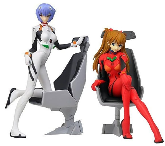SEGA Neon Genesis Evangelion Girl with Chair Rei Asuka Figure