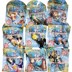 Suntory 7-Eleven One piece Straw Hat Pirates figure Mugiwara Strap (set of 9)