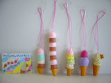 Epoch Food Series Ice-cream Ice jarajar figure phone strap Collection