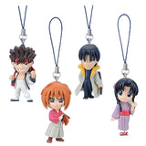 Bandai Rurouni Kenshin character figure Swing Phone strap (set of 4)