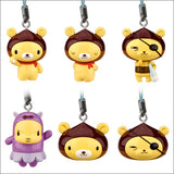 Takara TOMY Yujin Kuriguma Mascots Mobile Phone strap & Charms (set of 6)