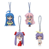 Bandai Lucky Star Swing girl gashapon Figure Phone Strap (set of 4)